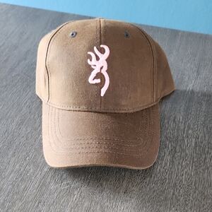 Browning Brown and Pink Logo Cap